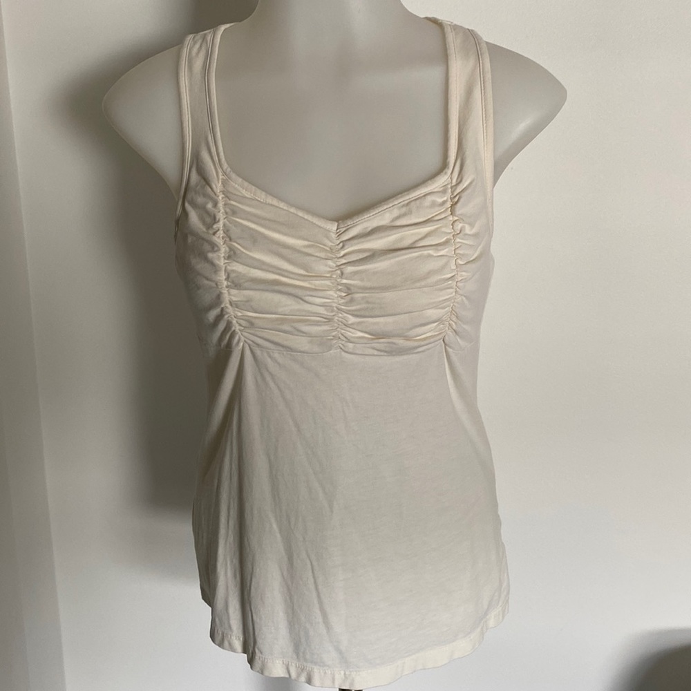 Cream colored dressy tank top